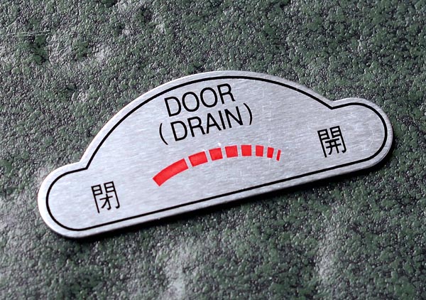 白色铝合金标牌制作